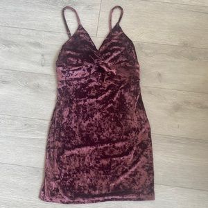 NWT Free People Berry Velvet Dress